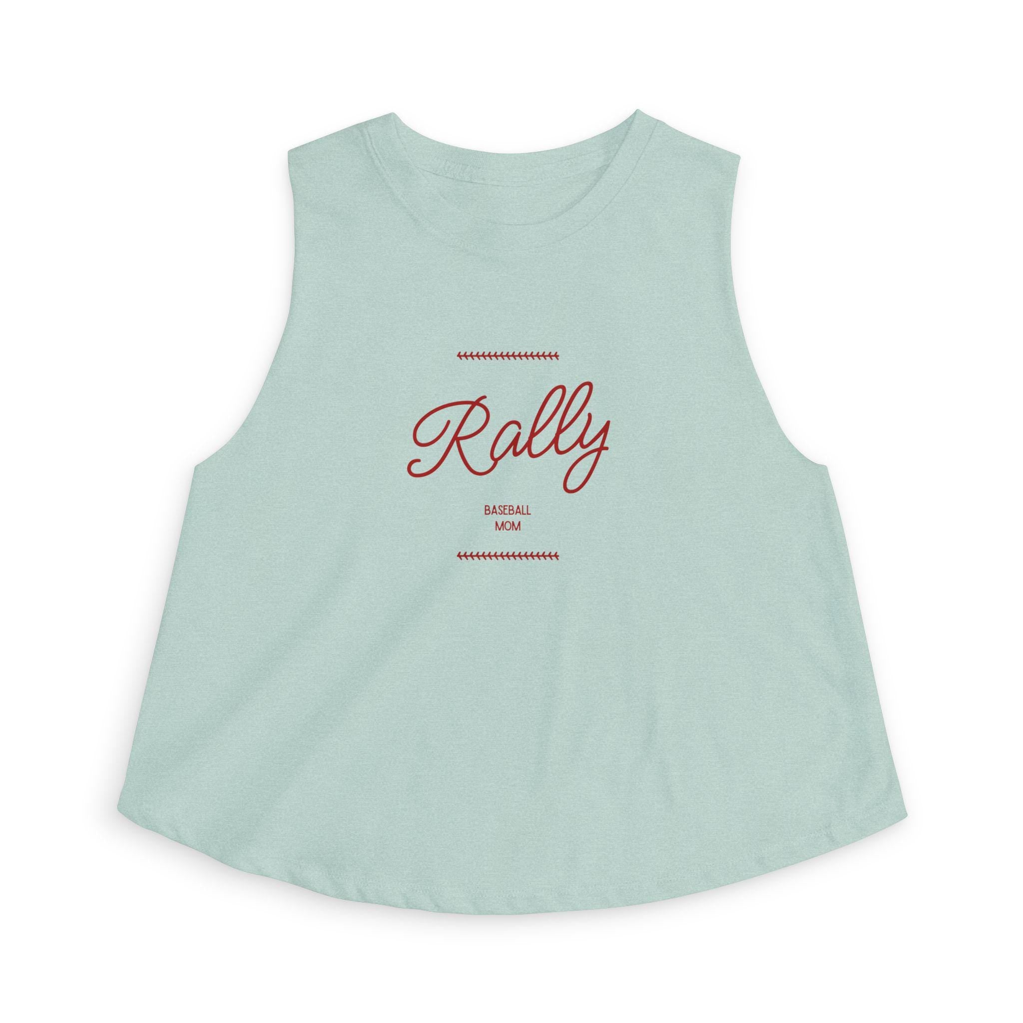 Rally Baseball Mom Crop Top | Athleisure Game Day Tank