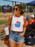 So Extra Rally Cap Crop Top, by Rally Republic