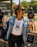 Baseball Walk Up Mom Water Bottle, by Rally Republic