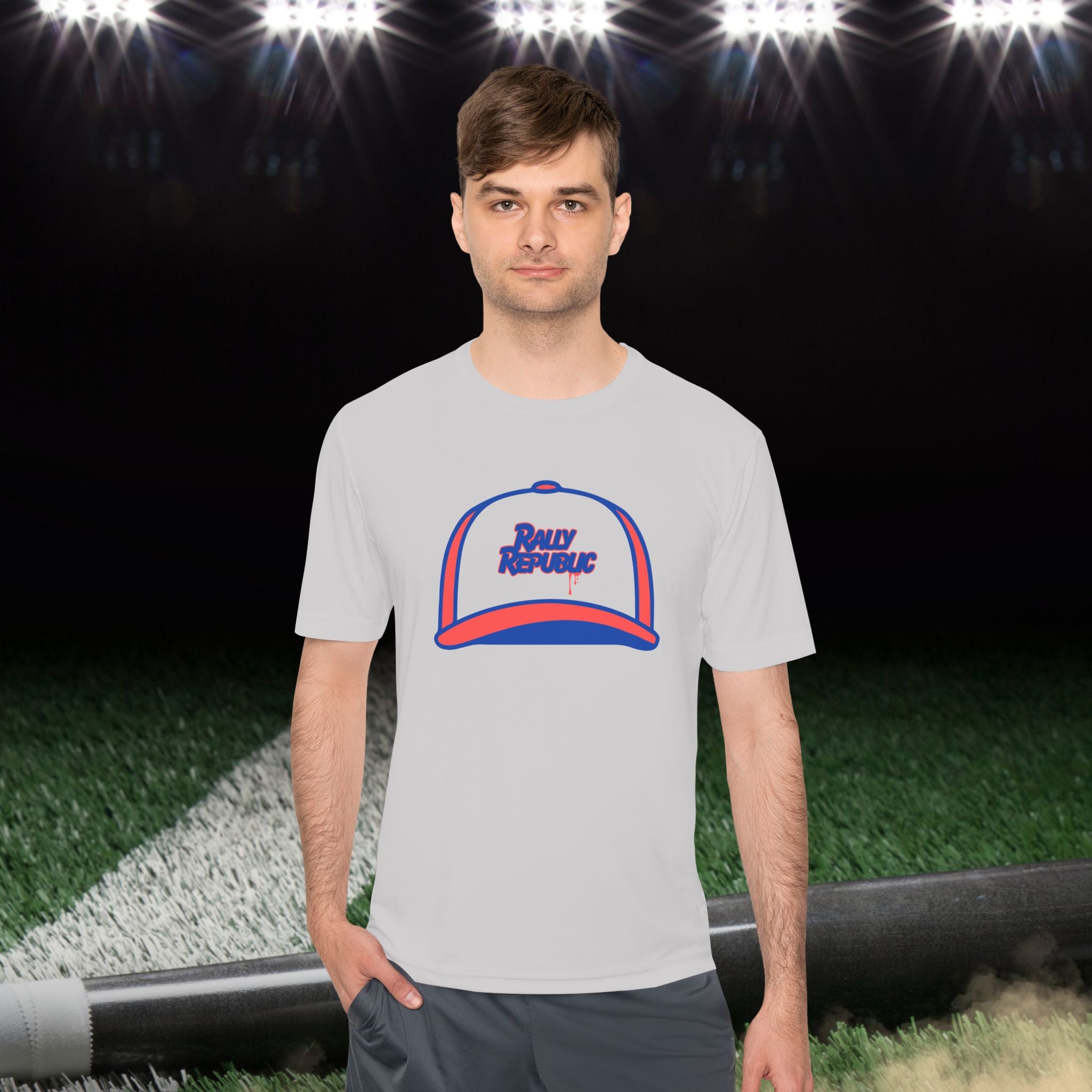 The Rally Cap Men’s Athletic Tee