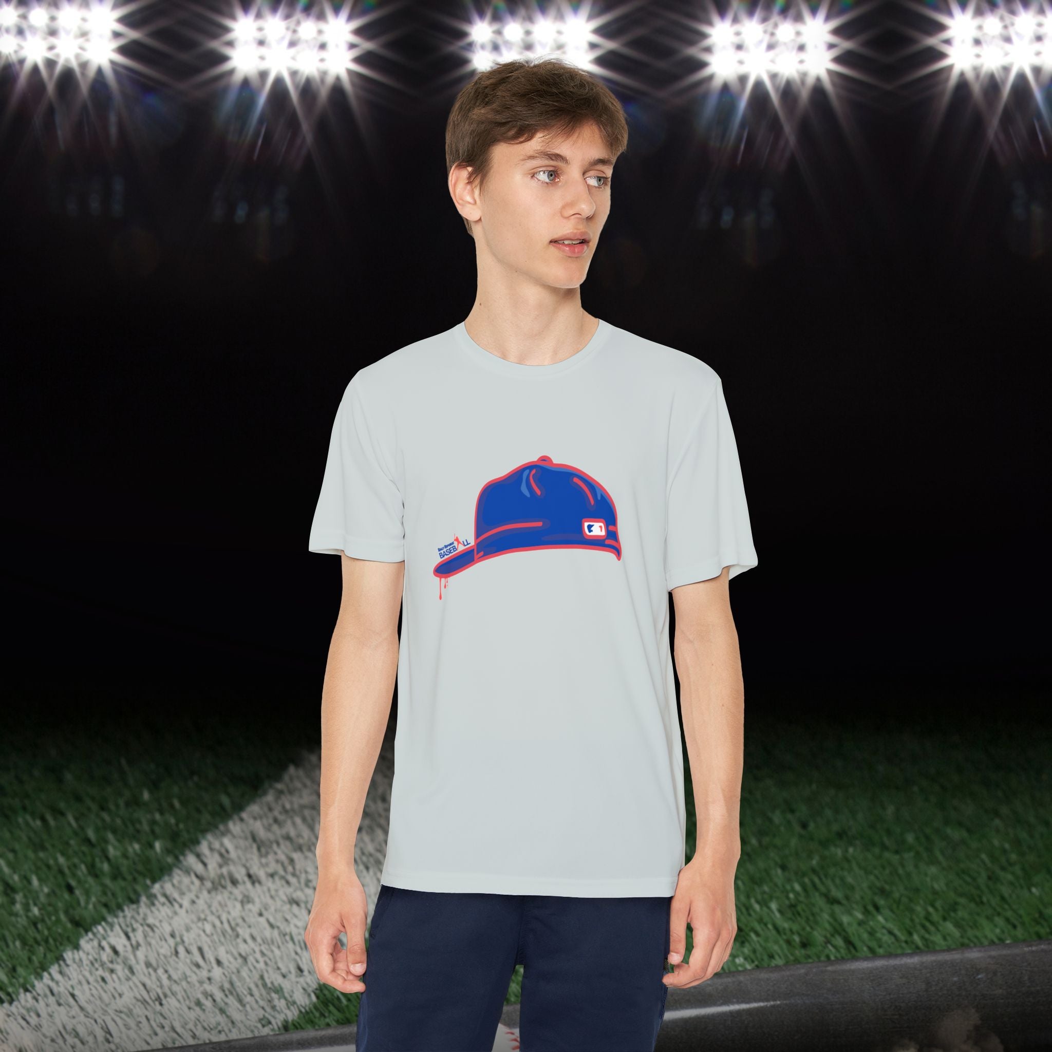 Backwards Rally Cap Boy’s Athletic Tee