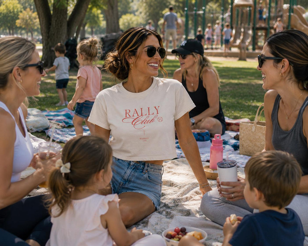 Rally Club Baseball Women's Boxy Tee, by Rally Republic