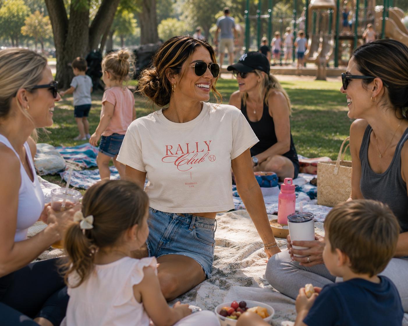 Rally Club Baseball Women's Boxy Tee, by Rally Republic