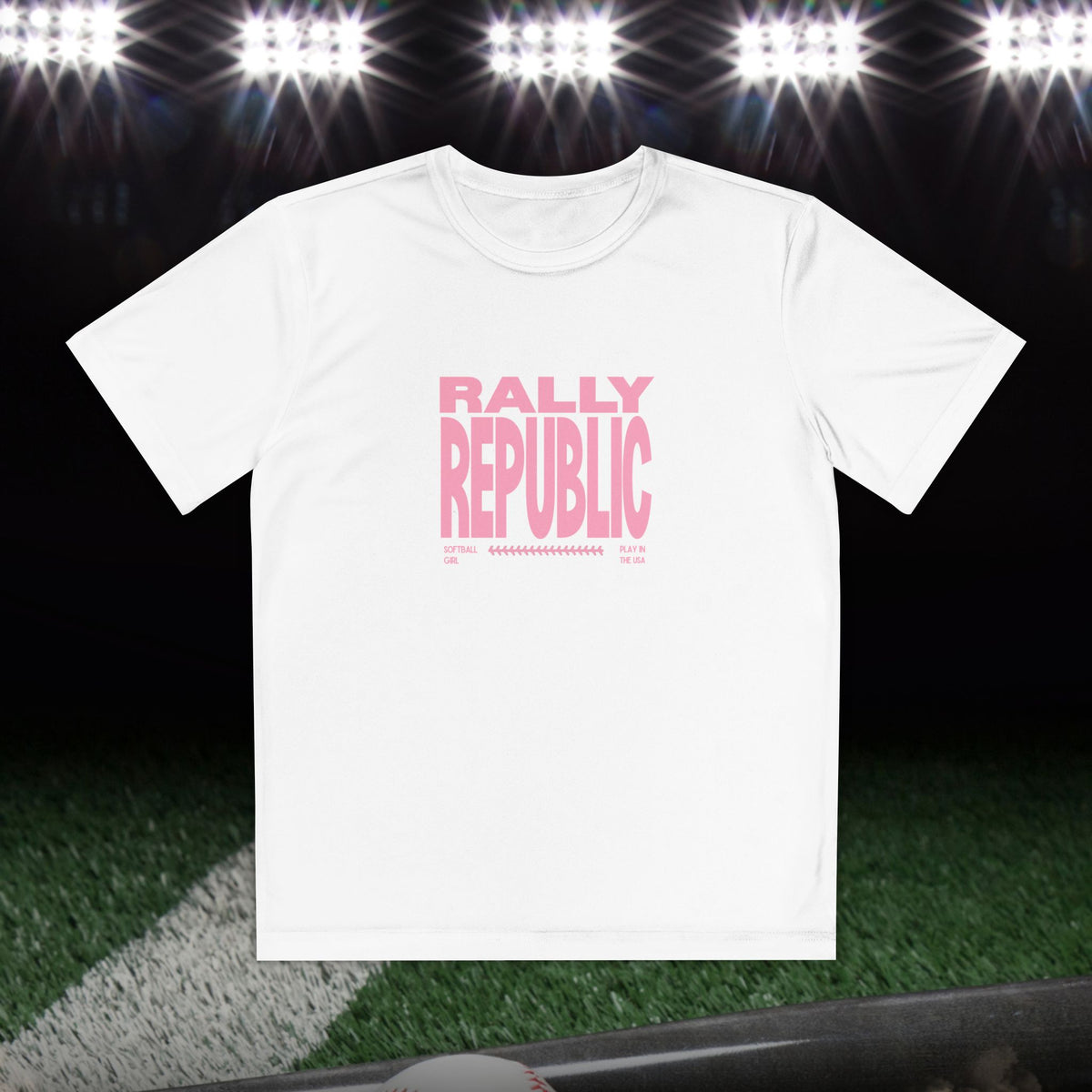 Play In The USA Girl’s Athletic Tee
