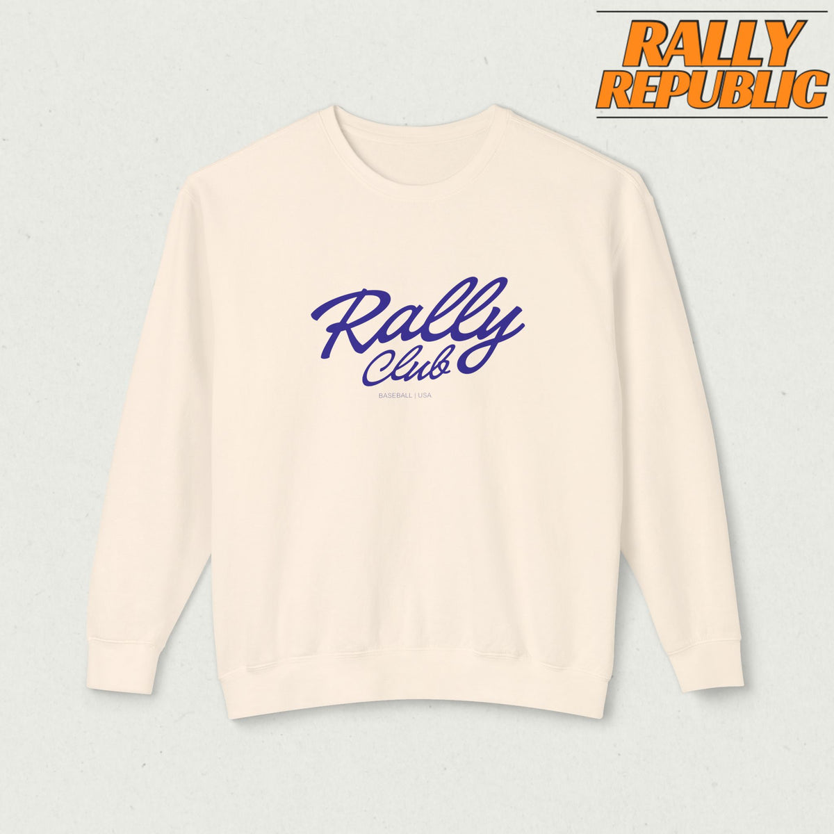 Rally Club Baseball Men’s Lightweight Crewneck Sweatshirt