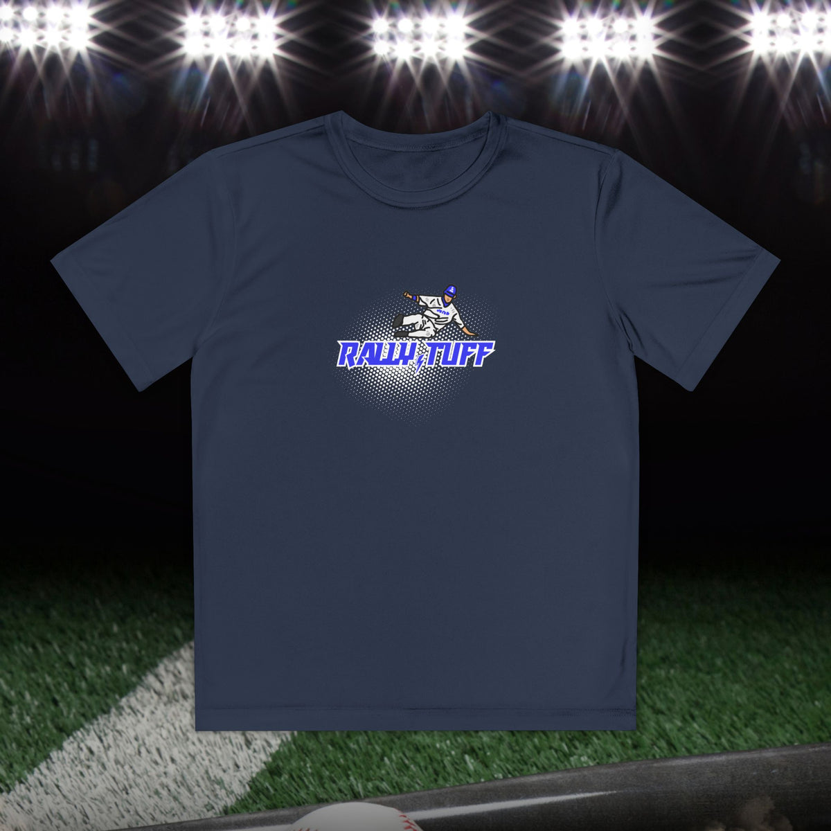 Rally TUFF On The Base-Path Boy’s Athletic Tee
