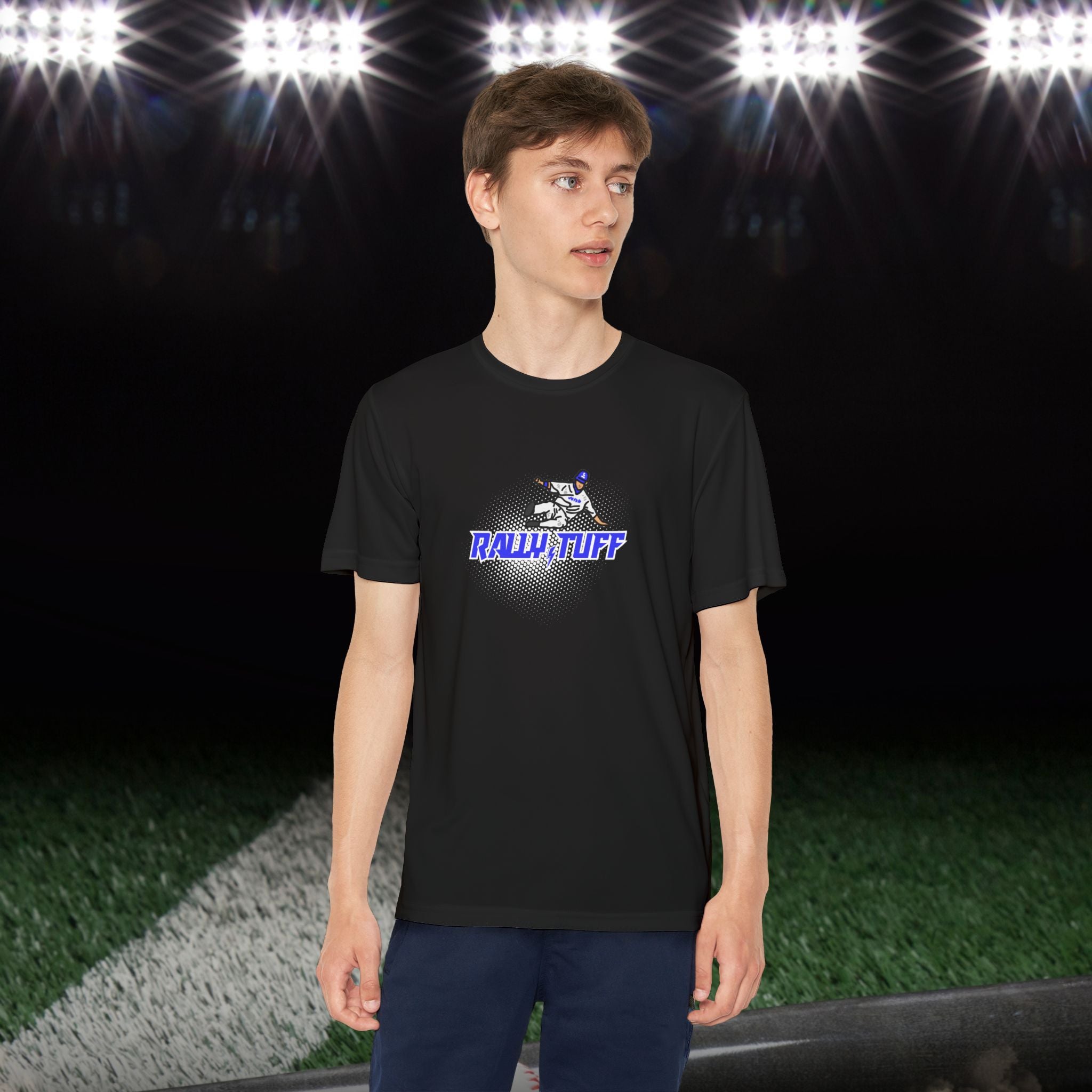 Rally TUFF On The Base-Path Boy’s Athletic Tee