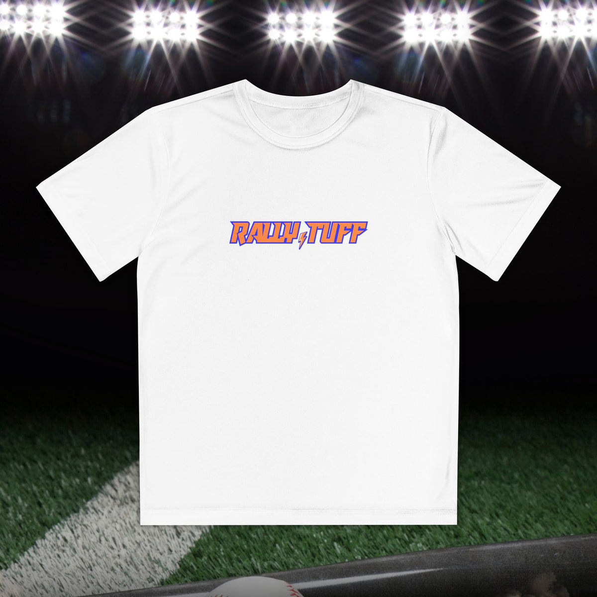 Rally TUFF “About That Work” In The Cages Youth Athletic Tee