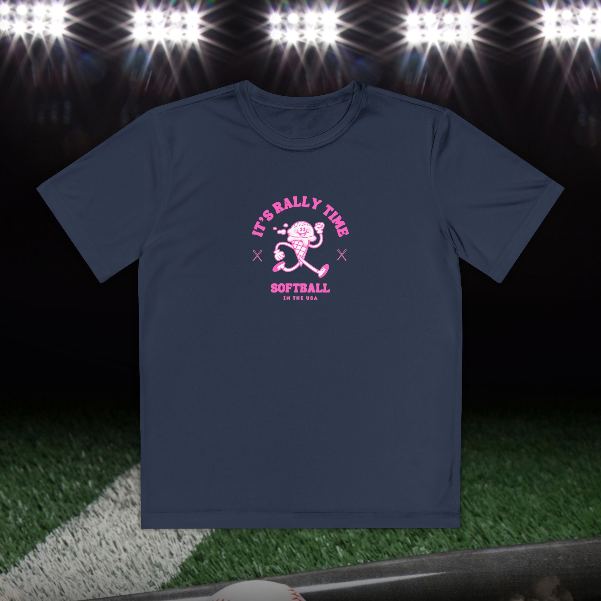 Softball In The USA Girl’s Athletic Tee