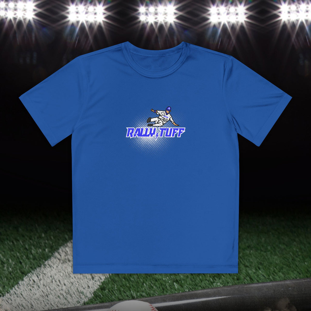 Rally TUFF On The Base-Path Boy’s Athletic Tee