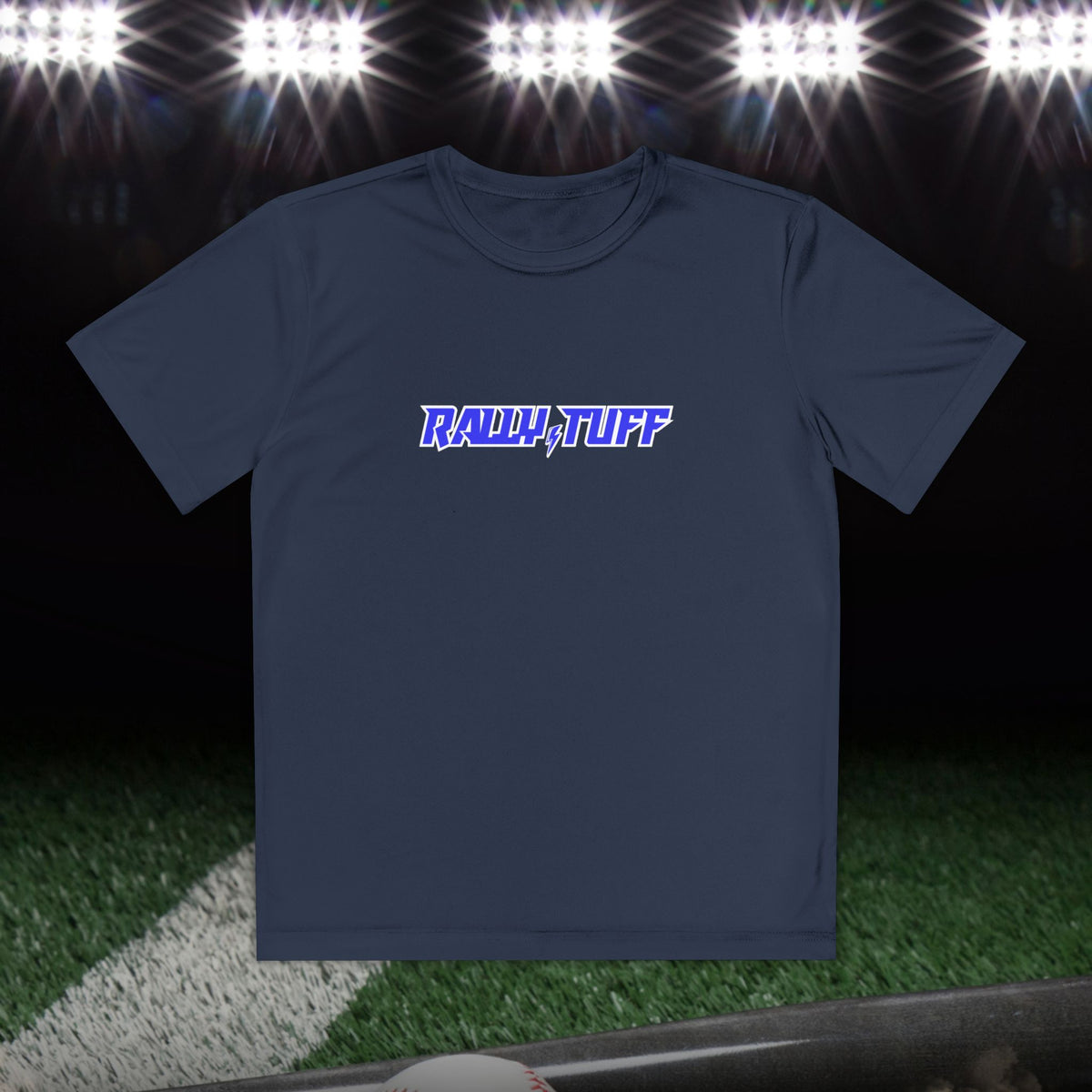 Rally TUFF “About That Work” In The Cages Youth Athletic Tee