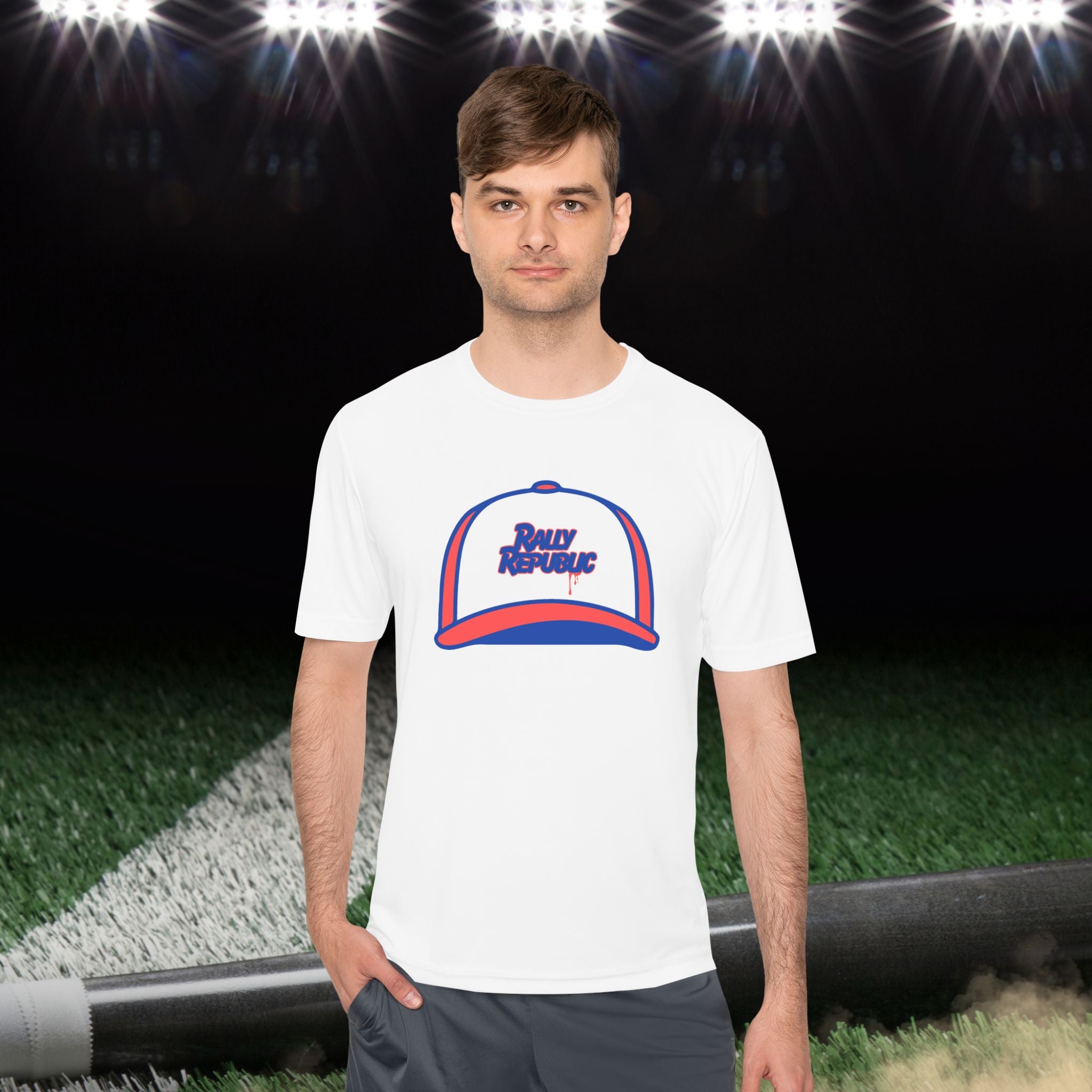 The Rally Cap Men’s Athletic Tee