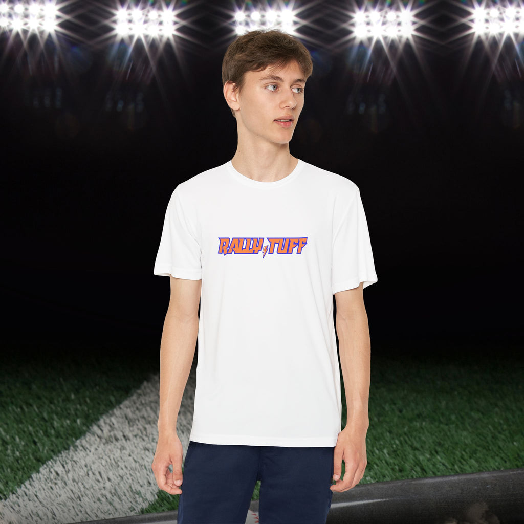 Rally TUFF “About That Work” In The Cages Youth Athletic Tee