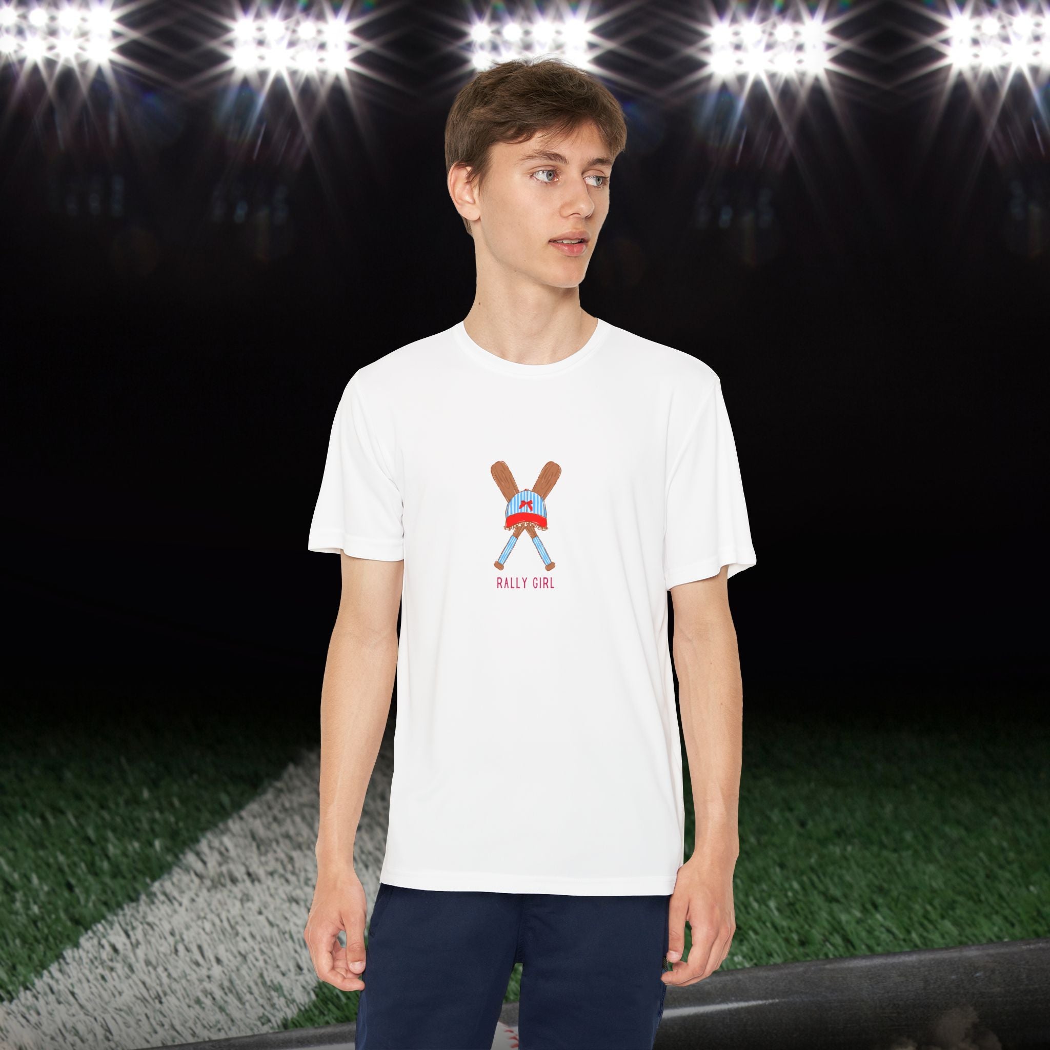 The Sweetest Rally Girl’s Athletic Tee