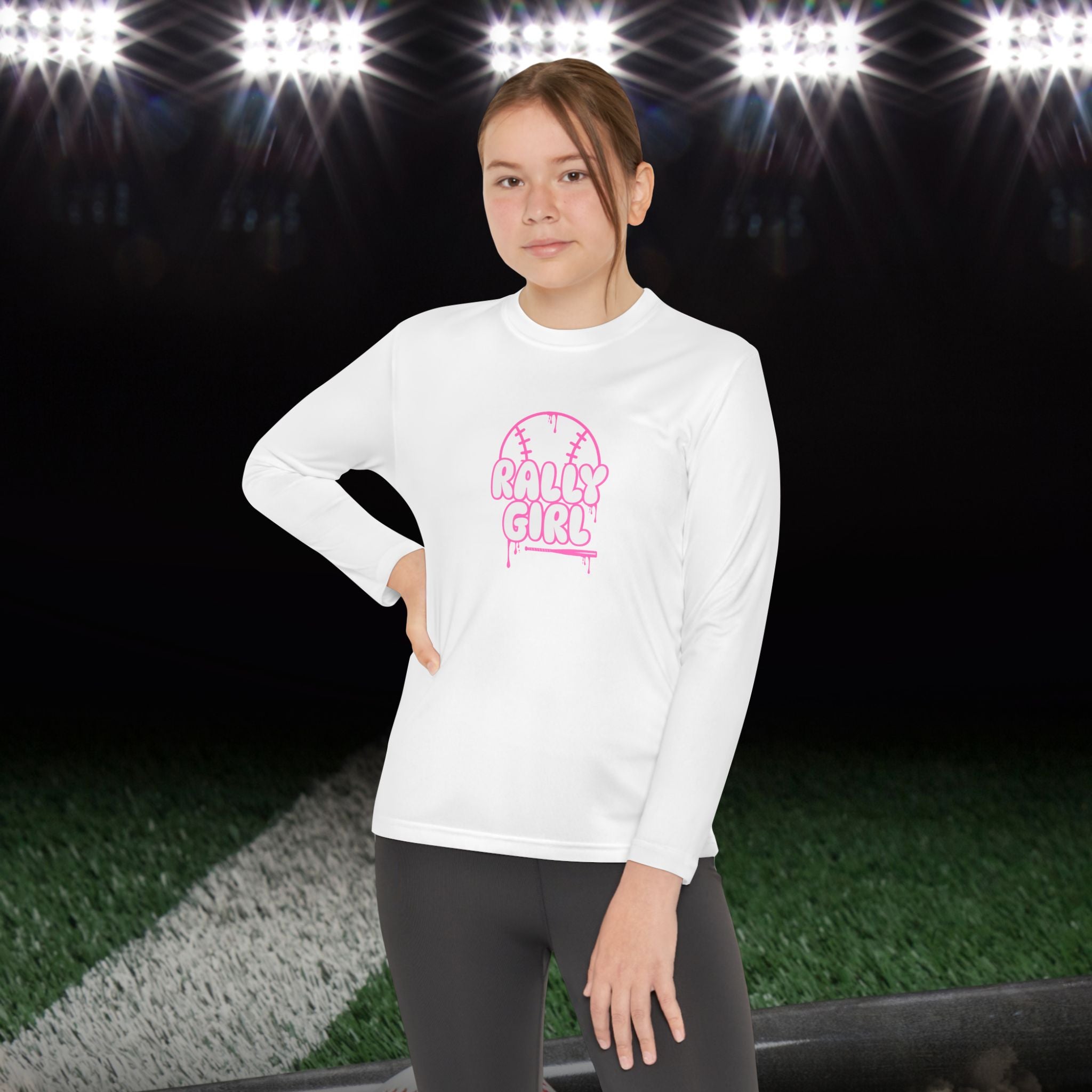 RallyGirl Drip Girl’s Long Sleeve Athletic Tee