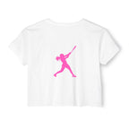 Rally Girl Signature Hitter Crop Top Tee, by Rally Republic