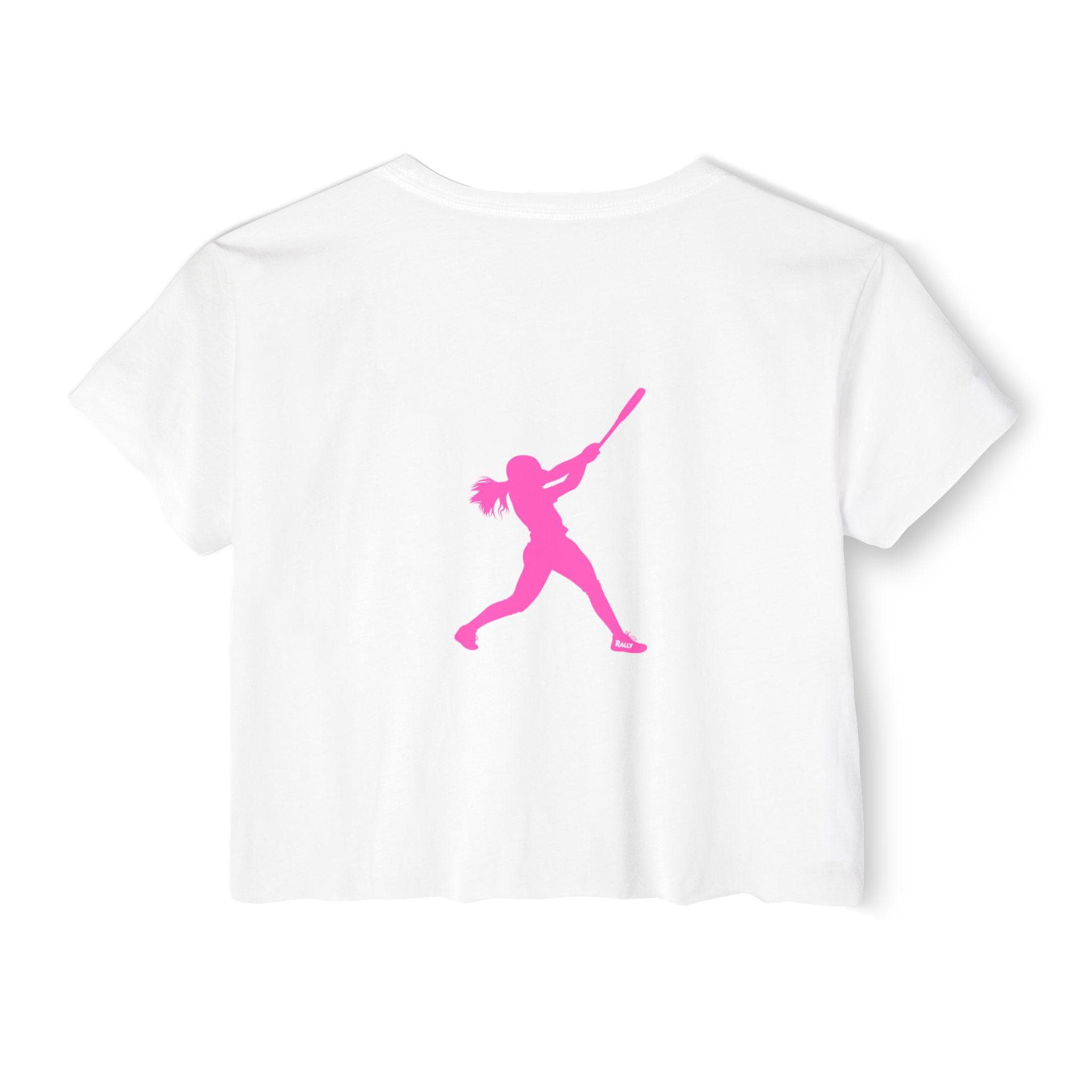 Rally Girl Signature Hitter Crop Top Tee, by Rally Republic