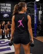 Rally Girl Signature Hitter Sleeveless Performance Tee, by Rally Republic