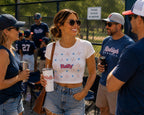 Star Spangled Rally Women’s Crop Tee, by Rally Republic