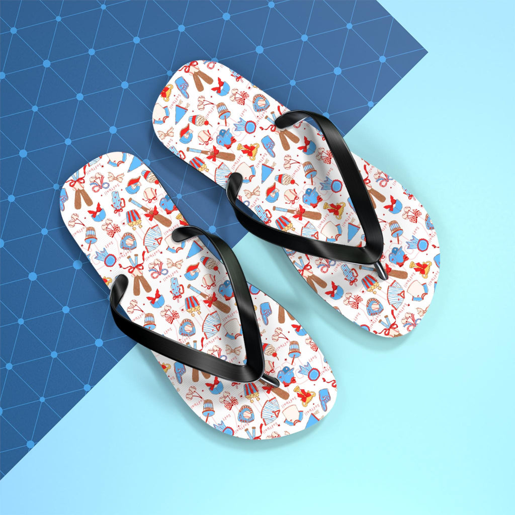 Softball Tournament Flip Flops, by Rally Republic
