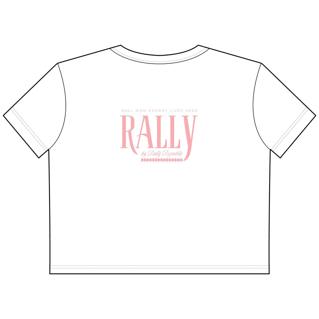 Ball Mom Energy Women's Cropped Boxy Tee, by Rally Republic