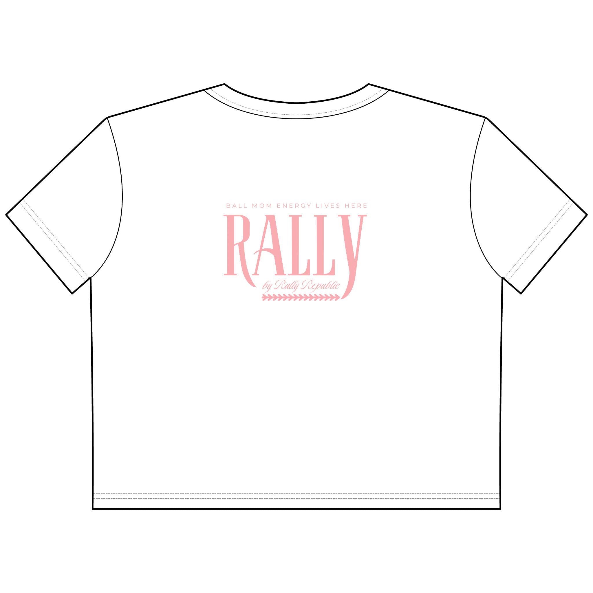 Ball Mom Energy Women's Cropped Boxy Tee, by Rally Republic