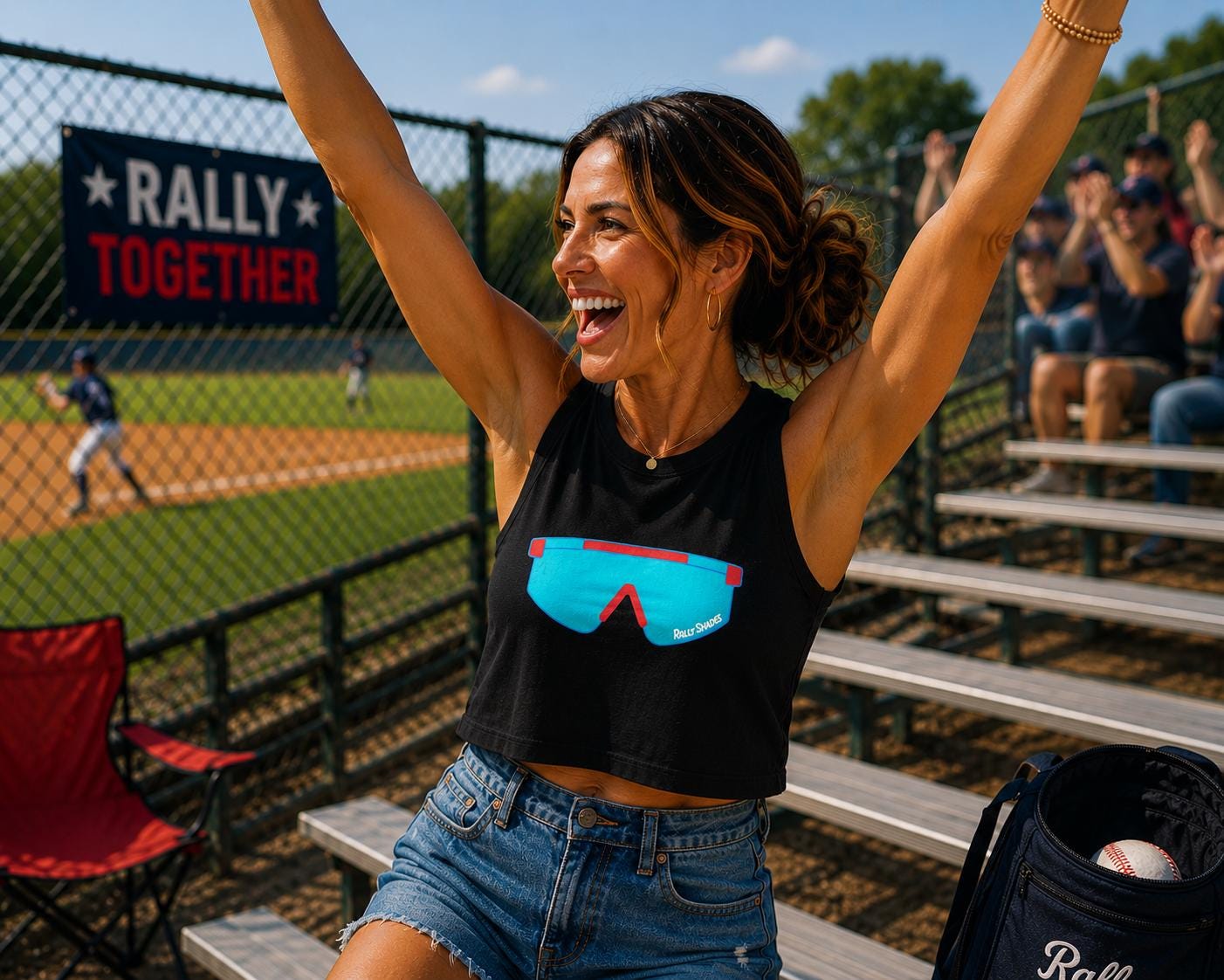 Rally Shades Crop Top, by Rally Republic