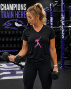 Rally Girl Signature Hitter Performance V-Neck Tee, by Rally Republic