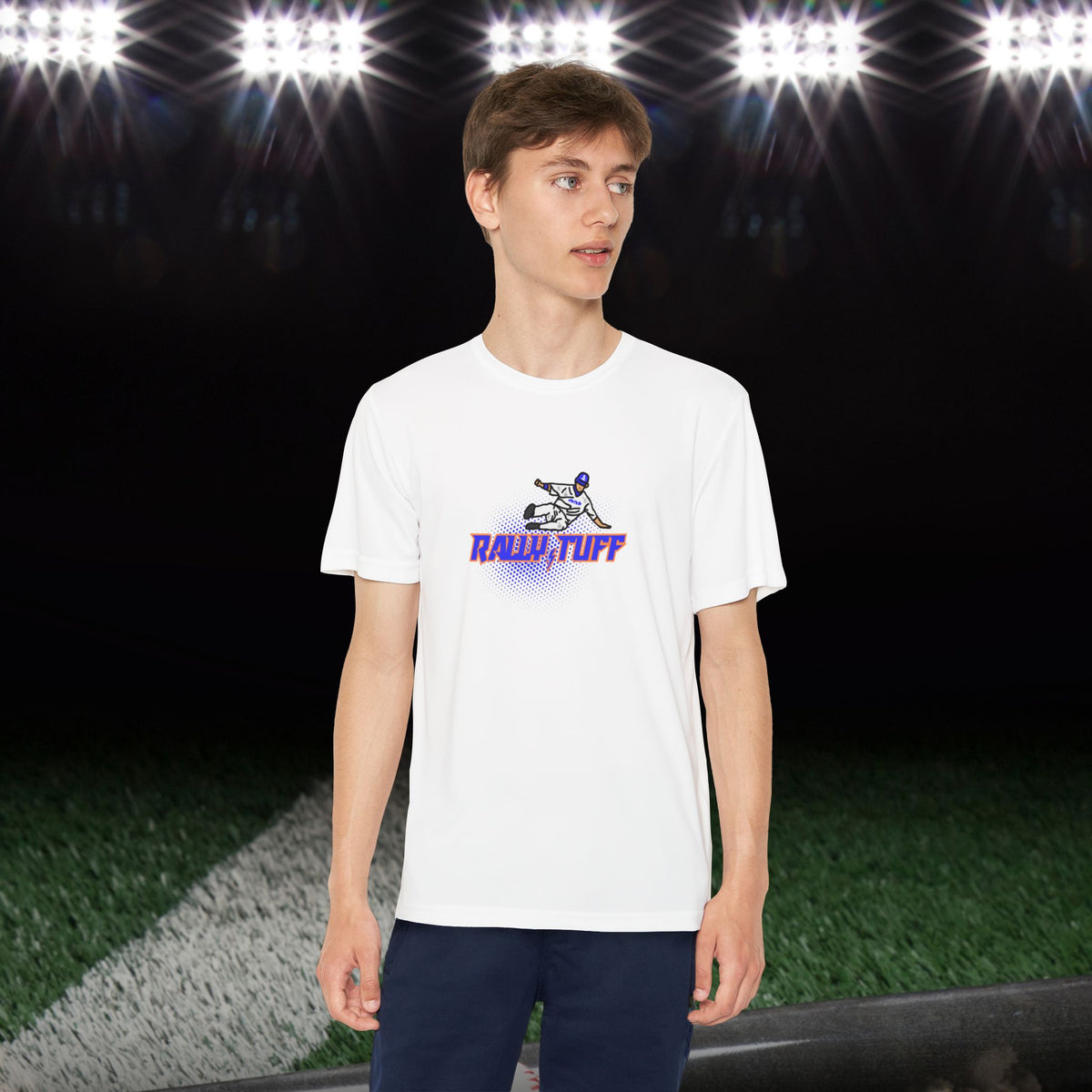 Rally TUFF On The Base-Path Boy’s Athletic Tee