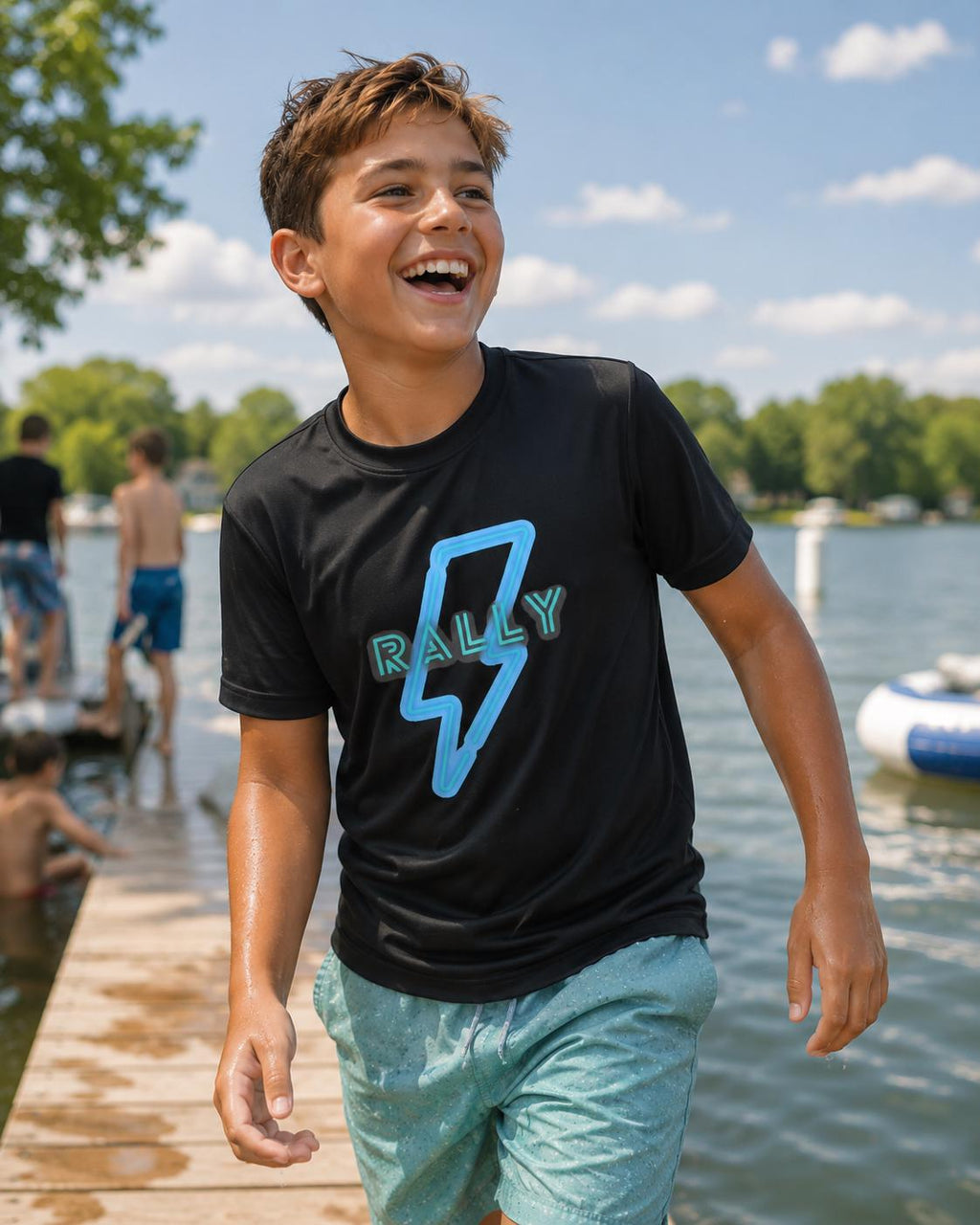 Rally Bolt Youth Competitor Tee, by Rally Republic