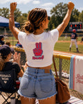 Rally Mode Women's Baby Tee, by Rally Republic