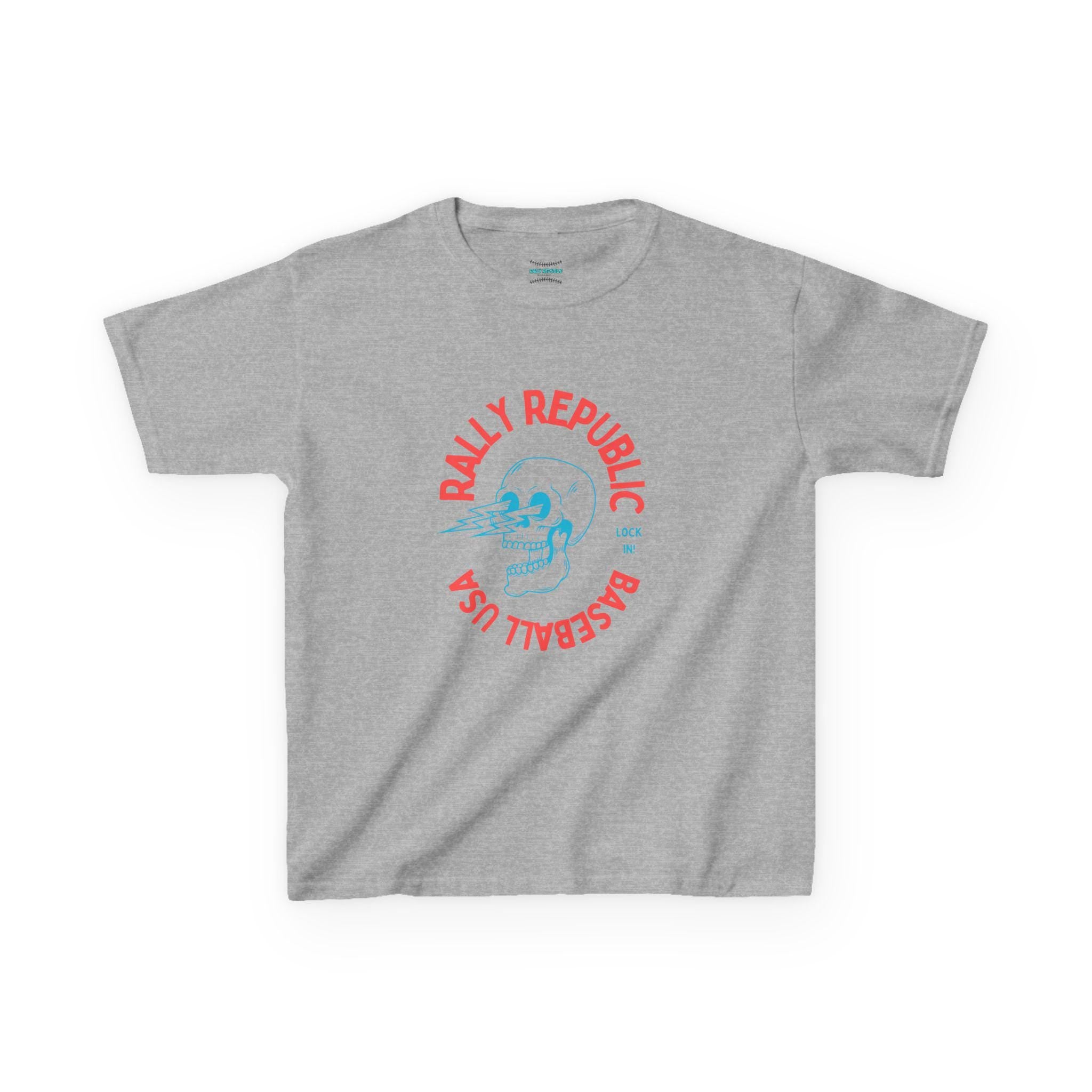 Rally Republic Baseball Lock In Kids Tee (red)