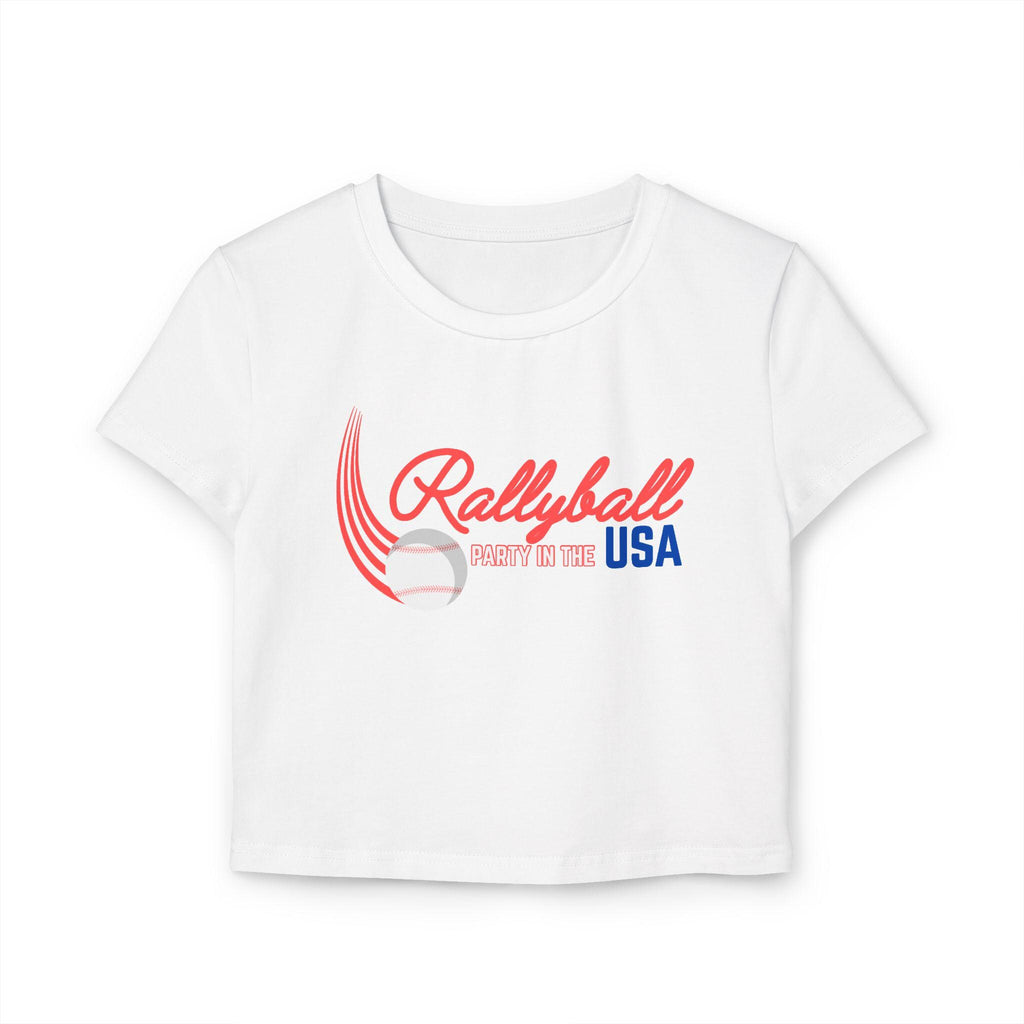 Rally in the USA Women's Baby Tee, by Rally Republic