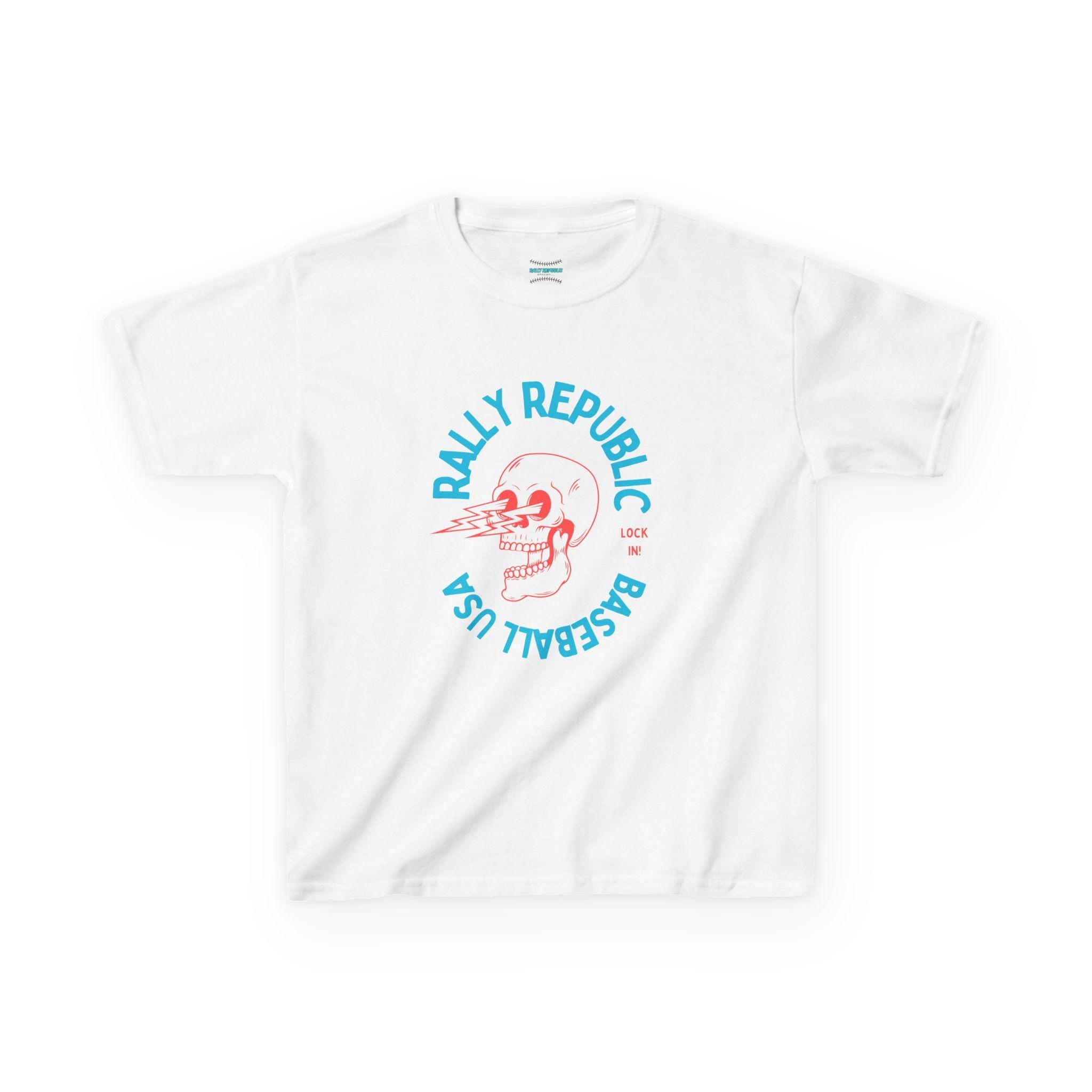 Rally Republic Baseball Lock In Kids Tee (blue)