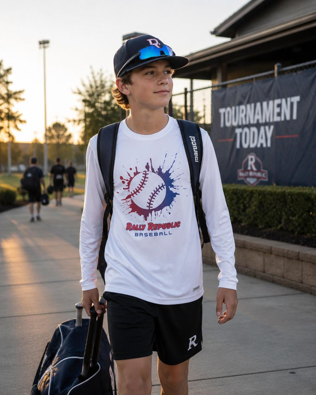 Summer Splash Youth Long Sleeve Competitor Tee, by Rally Republic