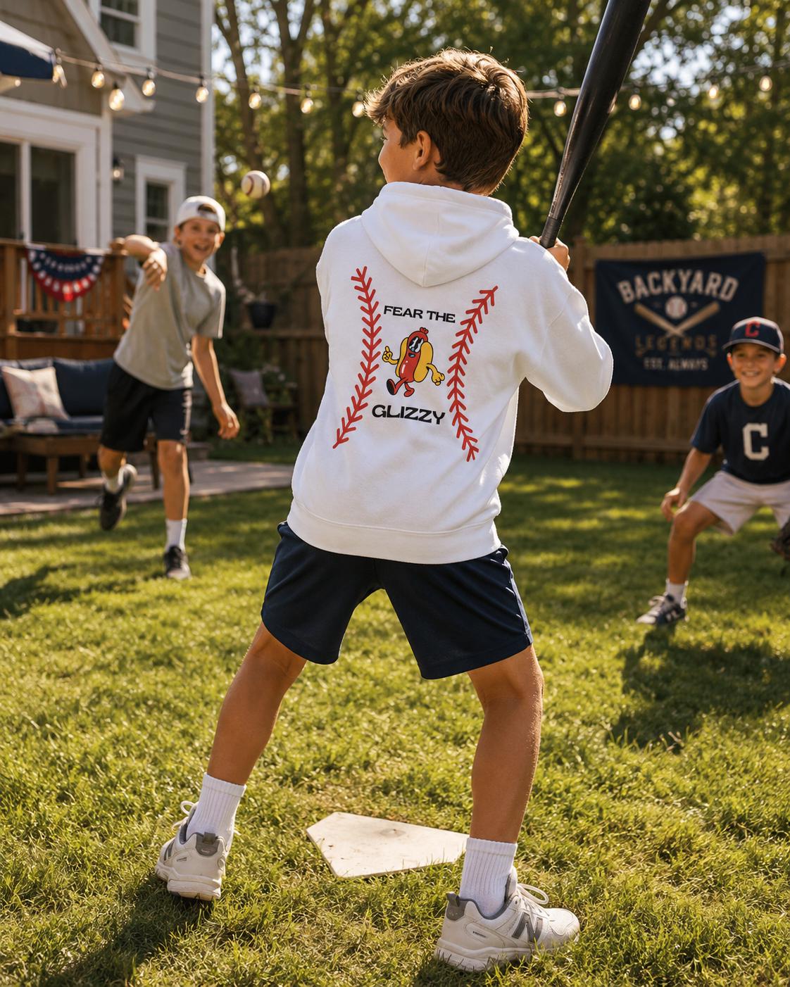 Fear The Glizzy Youth Hoodie, by Rally Republic