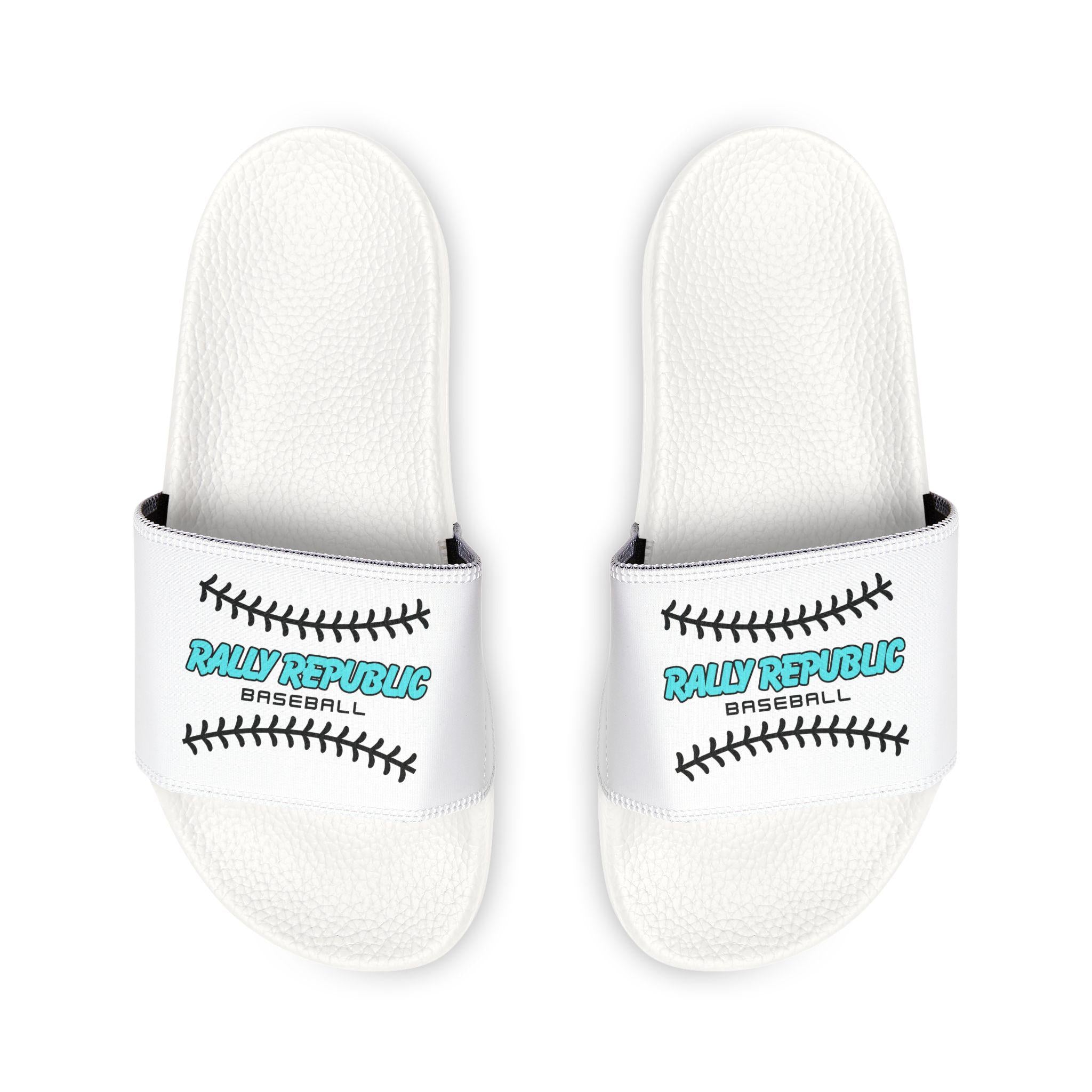 Rally Baseball Youth Removable-Strap Slides, by Rally Republic
