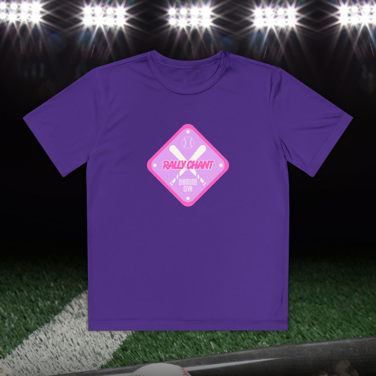 Diamond Diva Girls Athletic Tee