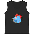 Rally Helmet Women's Sleeveless Competitor V-Neck Tee, by Rally Republic