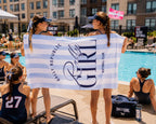 Rally Girl Softball Club Pool Towel, by Rally Republic