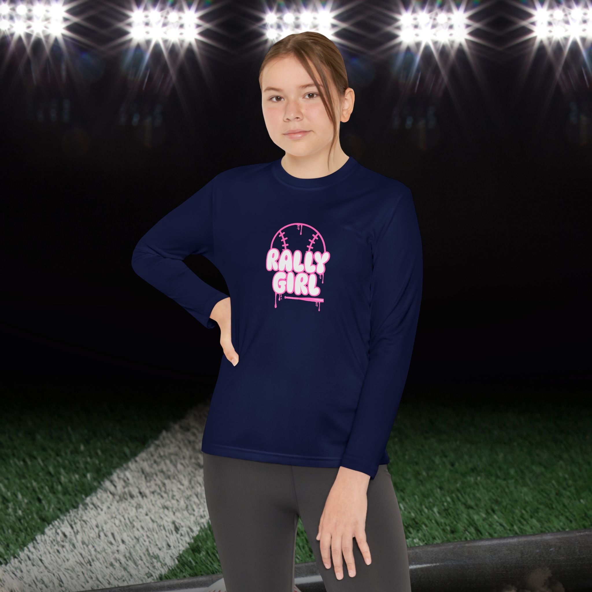 RallyGirl Drip Girl’s Long Sleeve Athletic Tee