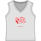 RallyGirl Softball Club Women's Sleeveless Competitor V-Neck Tee, by Rally Republic