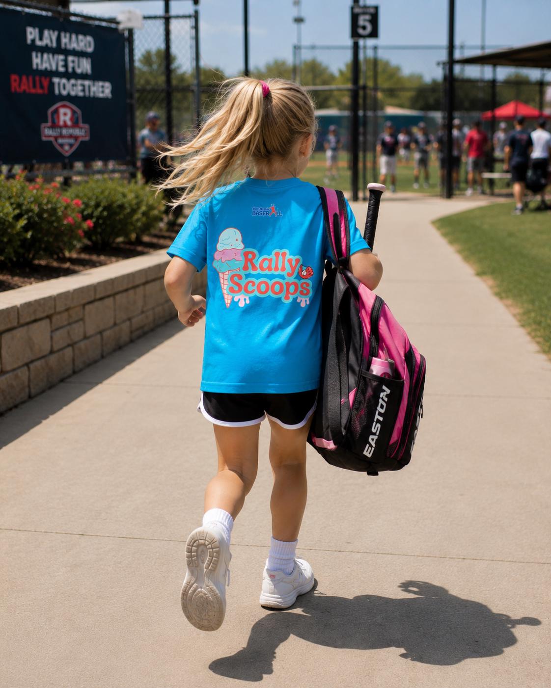 Rally Scoops Youth Competitor Tee, by Rally Republic