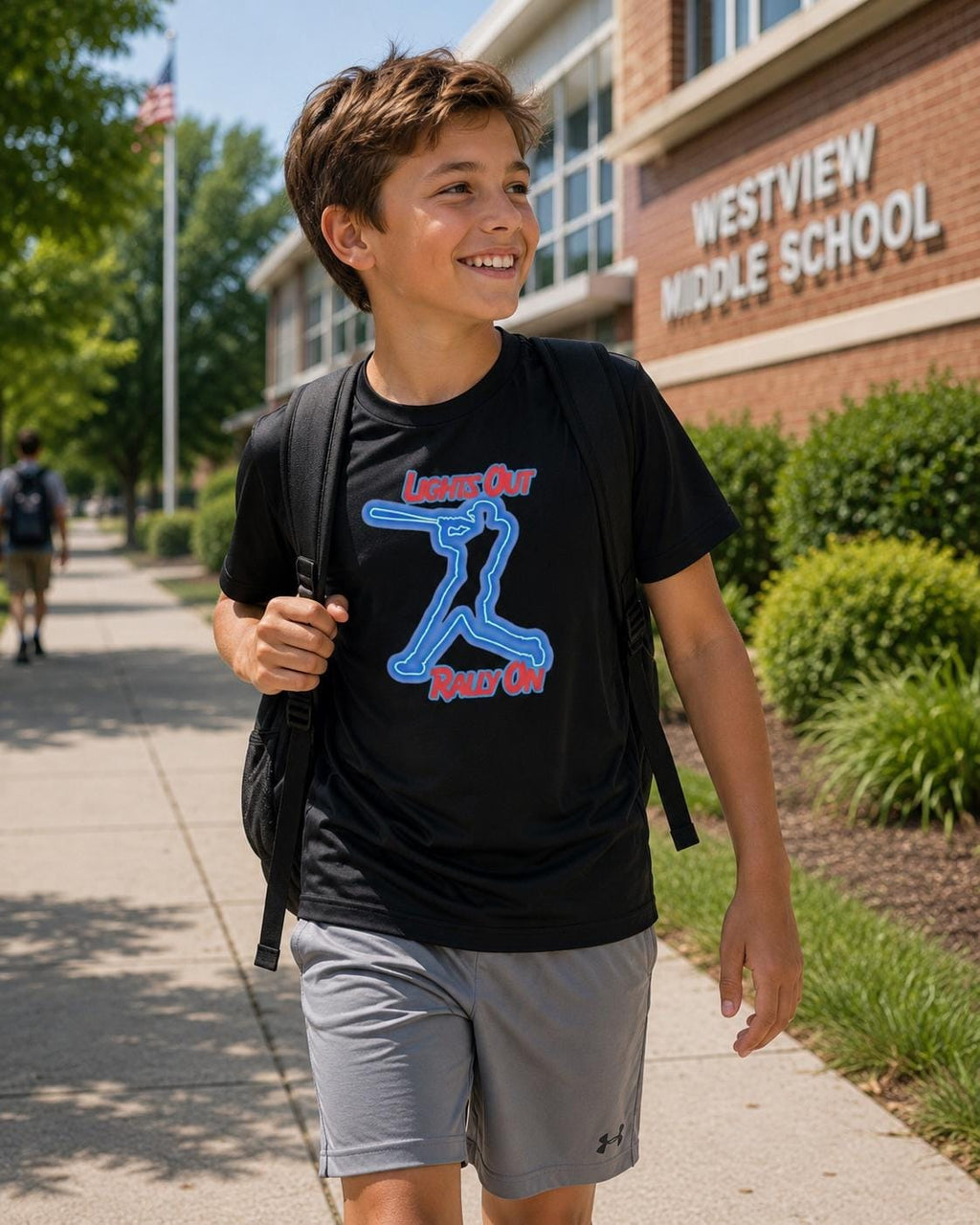 Lights Out Youth Competitor Tee, by Rally Republic