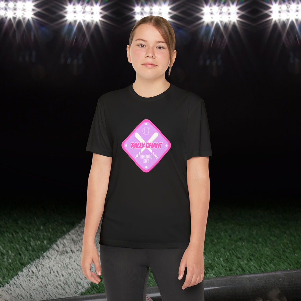 Diamond Diva Girls Athletic Tee