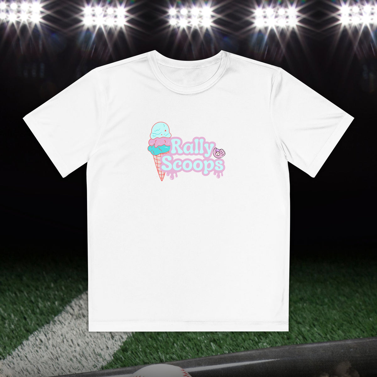 Rally Scoops Girl’s Athletic Tee