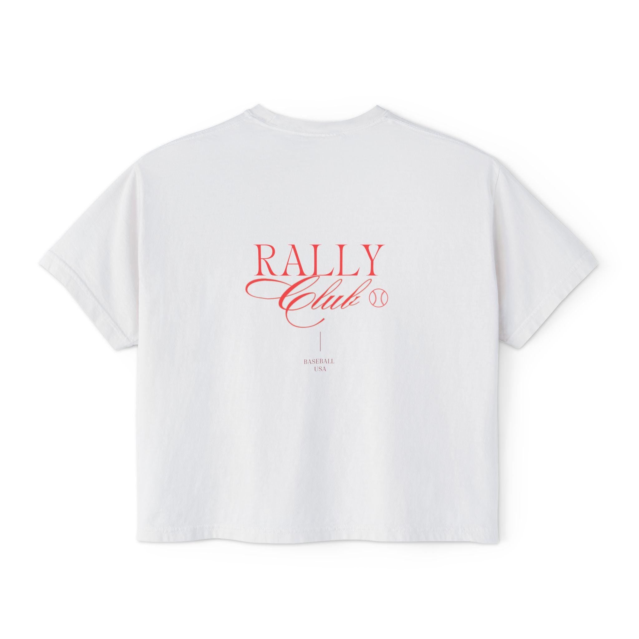 Rally Club Baseball Women's Boxy Tee, by Rally Republic