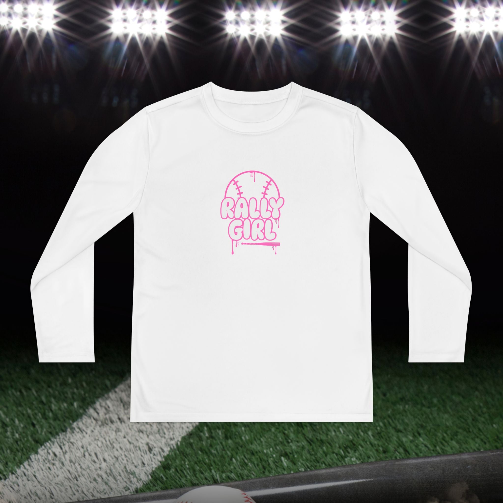 RallyGirl Drip Girl’s Long Sleeve Athletic Tee