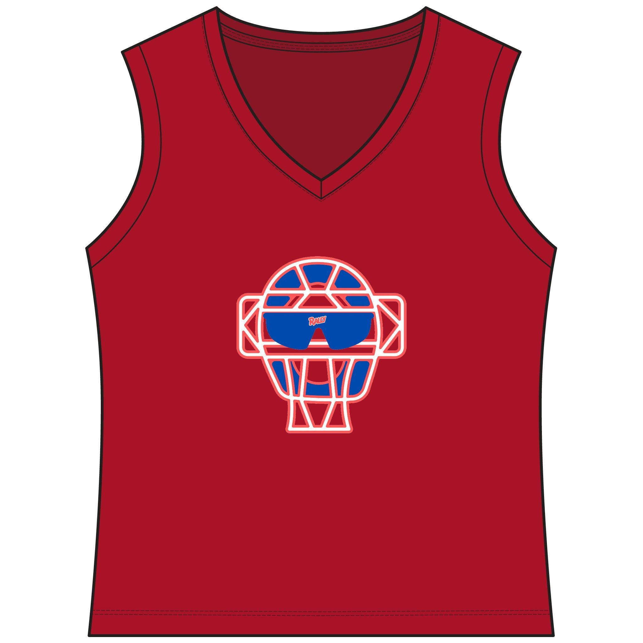 Catch The Rally Women's Sleeveless Competitor V-Neck Tee
