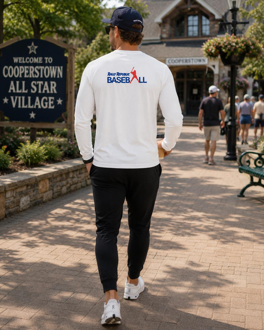 Rally Cap Long Sleeve Sport Tee, by Rally Republic
